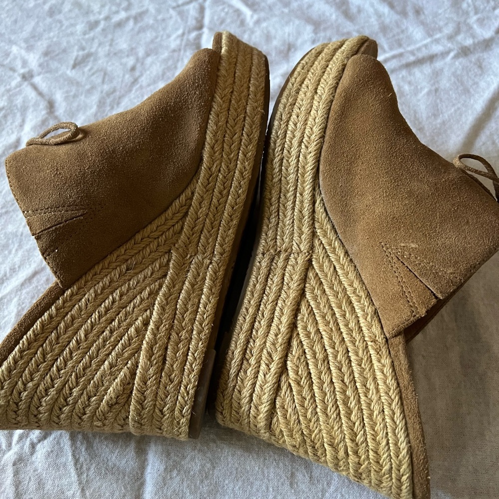 UGG Women's Brown Suede Slide Sandals - Picture 6 of 11